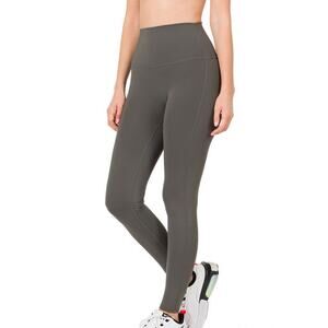 Nova Workout Seamless Leggings-Ash Gray